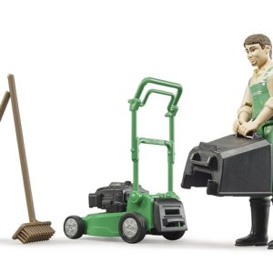 JARDINERO CON CORTACÉSPED