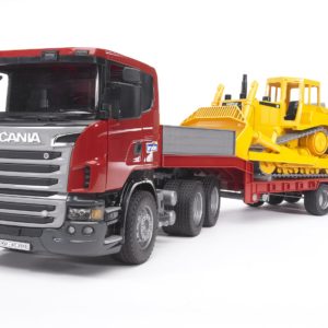 Camión Scania R-Serie Góndola Con Bulldozer Caterpilar