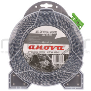 Nylon desbrozadora Anova 2,7mm x 60m Trenzado