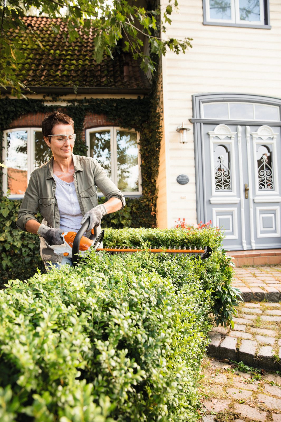CORTASETOS BATERÍA STIHL HSA 45 (incluye batería y cargador) - Imagen 5
